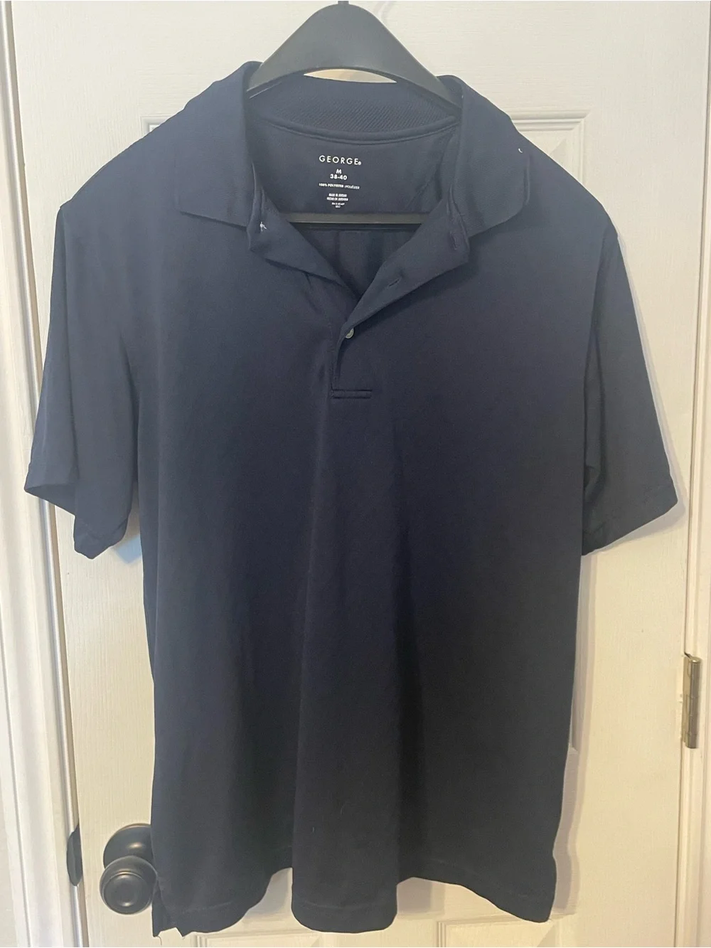 George Men's Dark Navy Polo - Short Sleeve